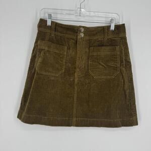 Madewell skirt 4 brown corduroy fall modest gorpcore granola girl boho academia